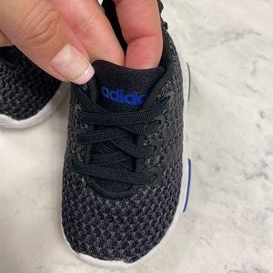 Infant Size 3 Adidas Shoes- black